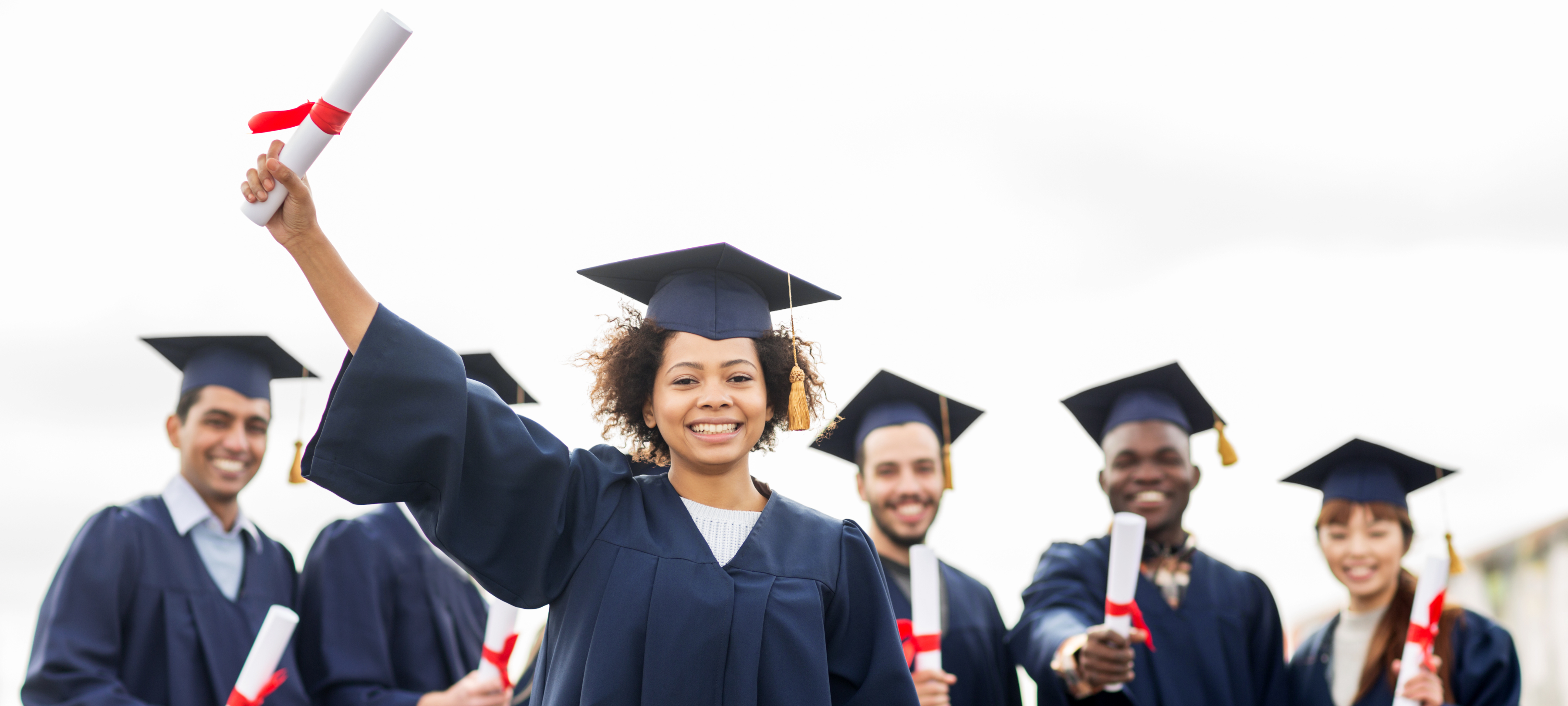 cheering graduates