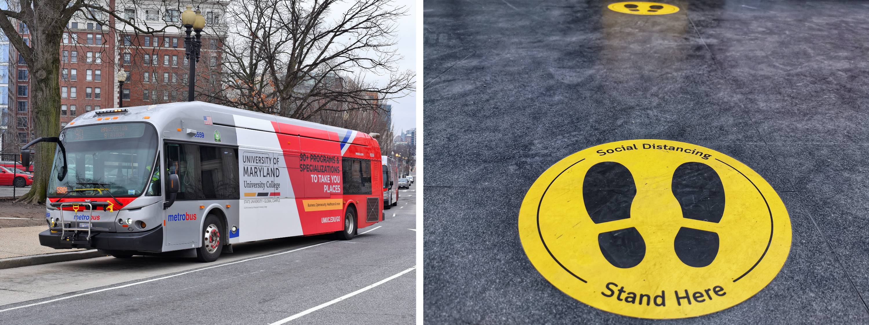 adhesives that secure graphic wraps to buses and for floor stickers
