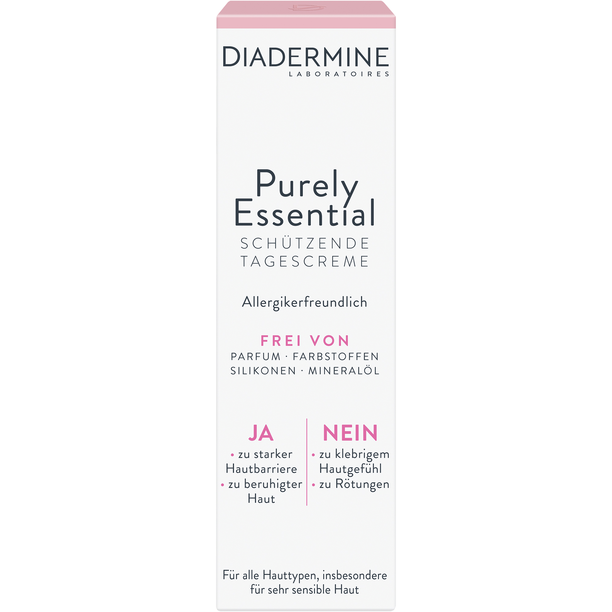 Ja zu einfach schöner Haut. Mit nur dem Essentiellen Diadermine Purely