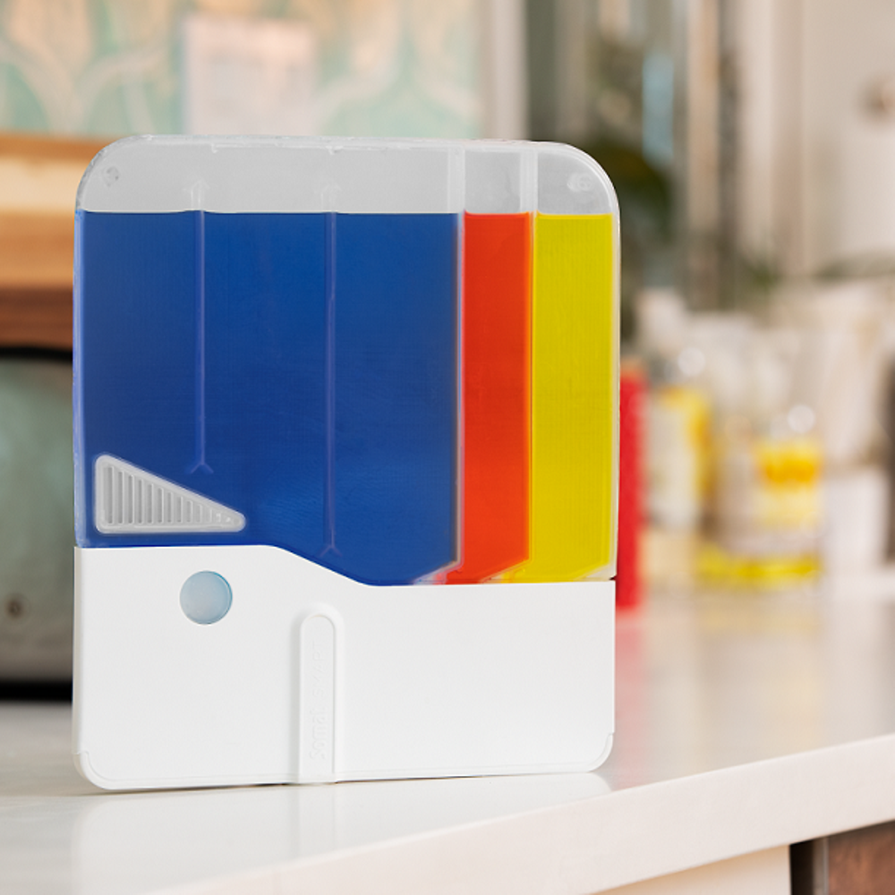Somat Smart is an intelligent dishwasher detergent dispenser.