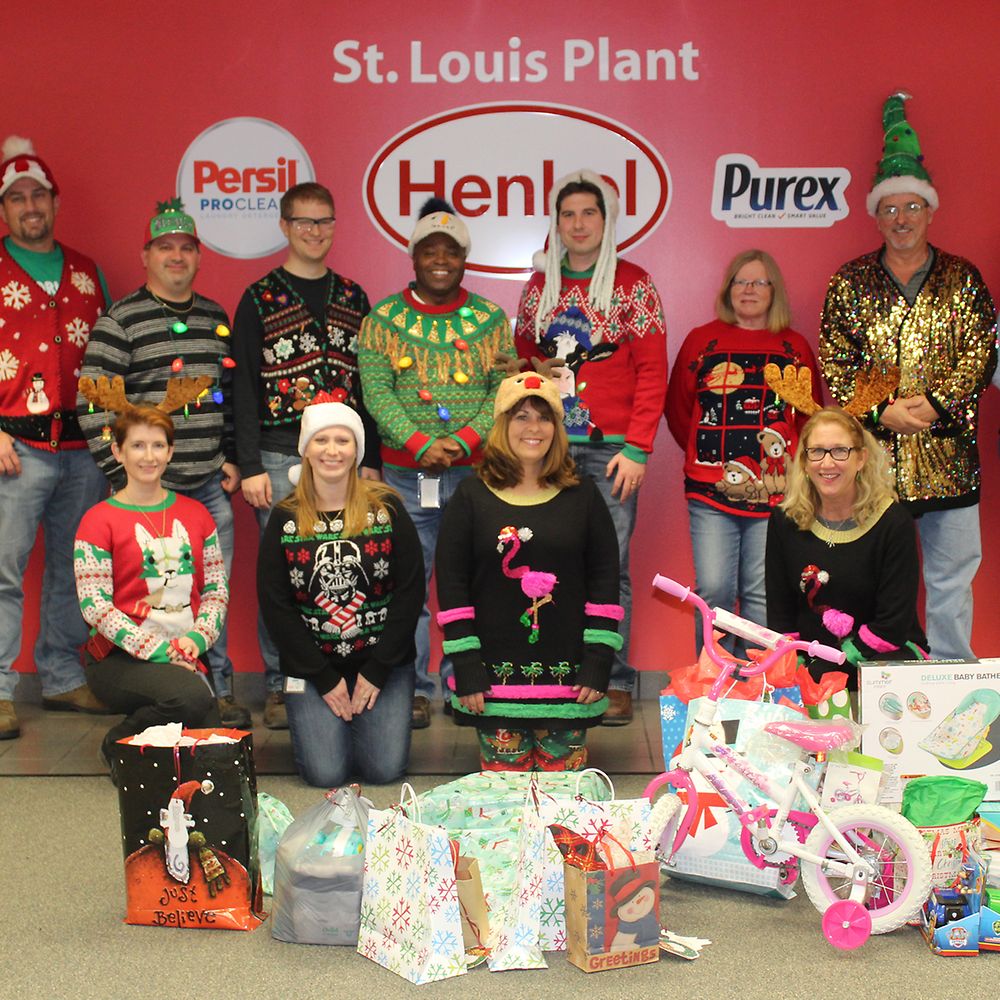 St. Louis, MO employees donated winter clothing items to make winter warmer for those in need
