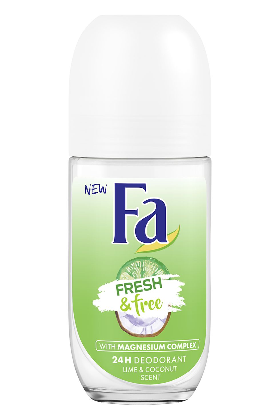 Fa Fresh & free Limetten- und Kokosnuss-Duft, 24 H Deodorant, Roll-On