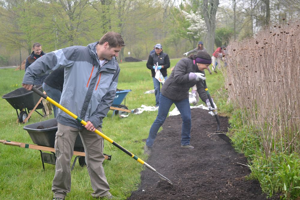 Bridgewater, NJ employees volunteer in organized events such as planting native plants clearing hiking trails, and cleaning riverbanks clean‐ups for positive environmental impact.
