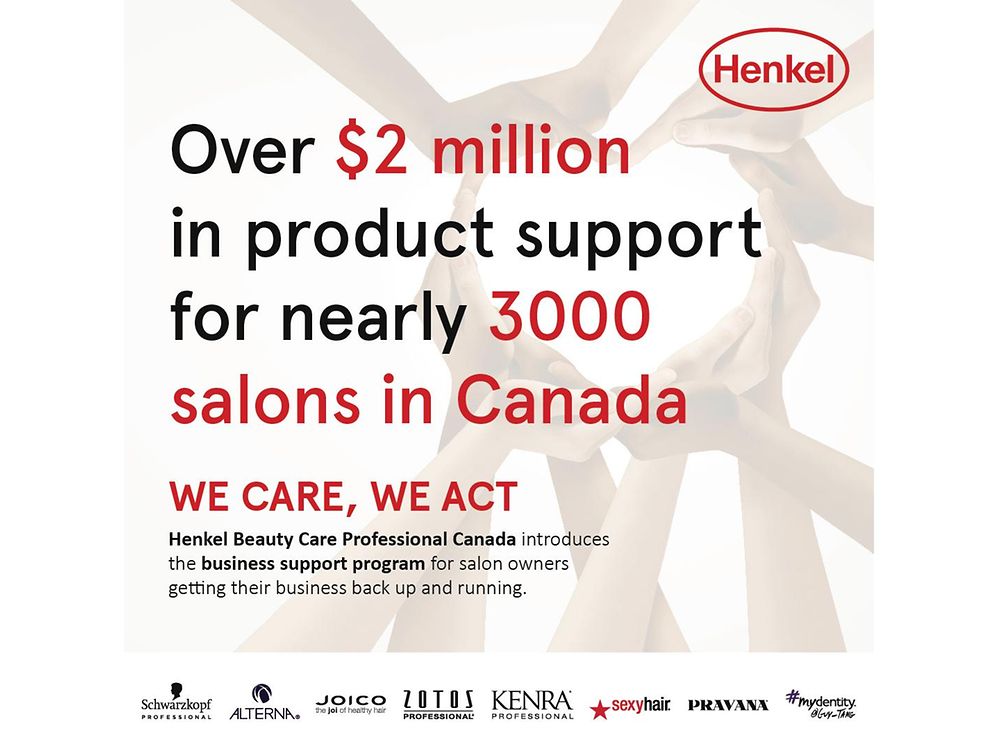 Henkel North America’s Canadian Beauty Professional business has introduced a business support program for salons providing free hair color and developer.
