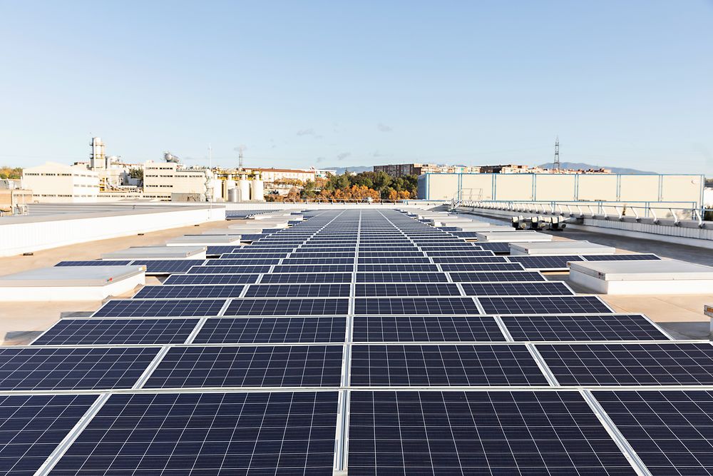 Solaranlage an der Henkel-Produktionsstätte Montornès del Valles, Spanien