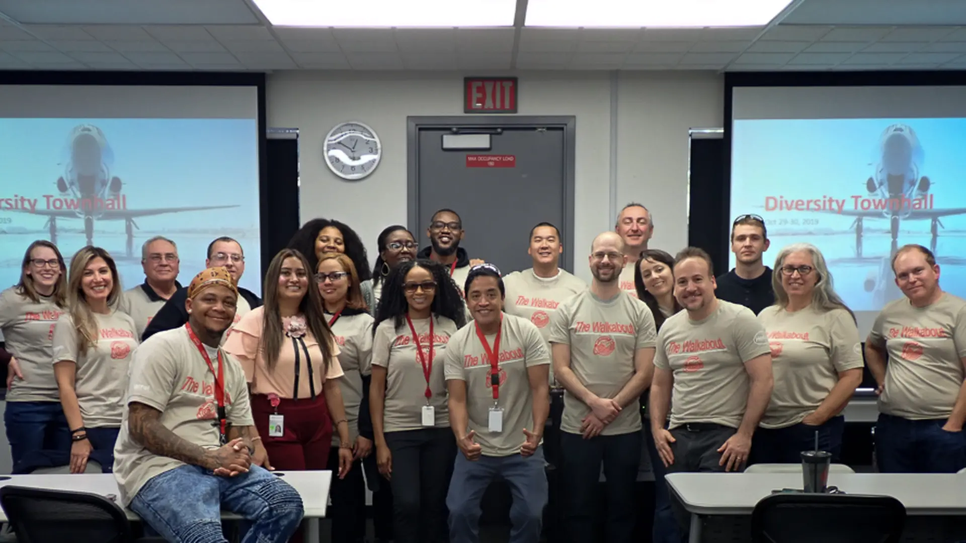 Members of the Aerospace Cultural Alliance, including Executive Sponsor Alan Kandel, savor a successful “walkabout” in 2019 which fostered cross-functional understanding at Bay Point, CA. 