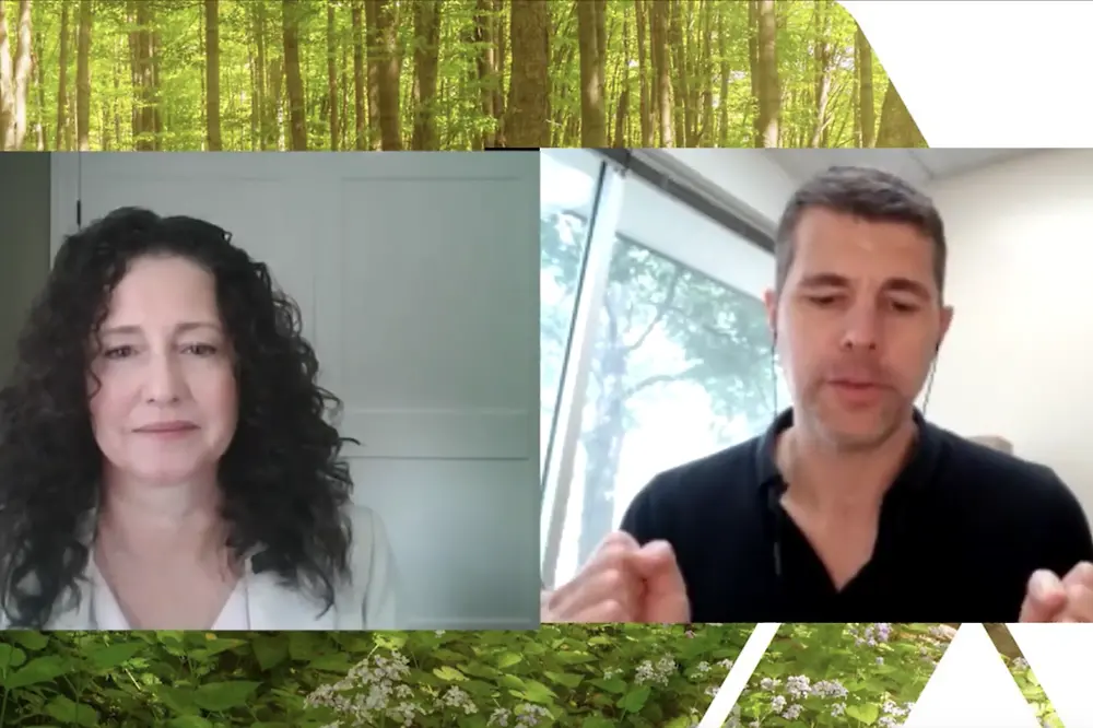 Screenshot of Martina Spinatsch interview with GCI magazine
