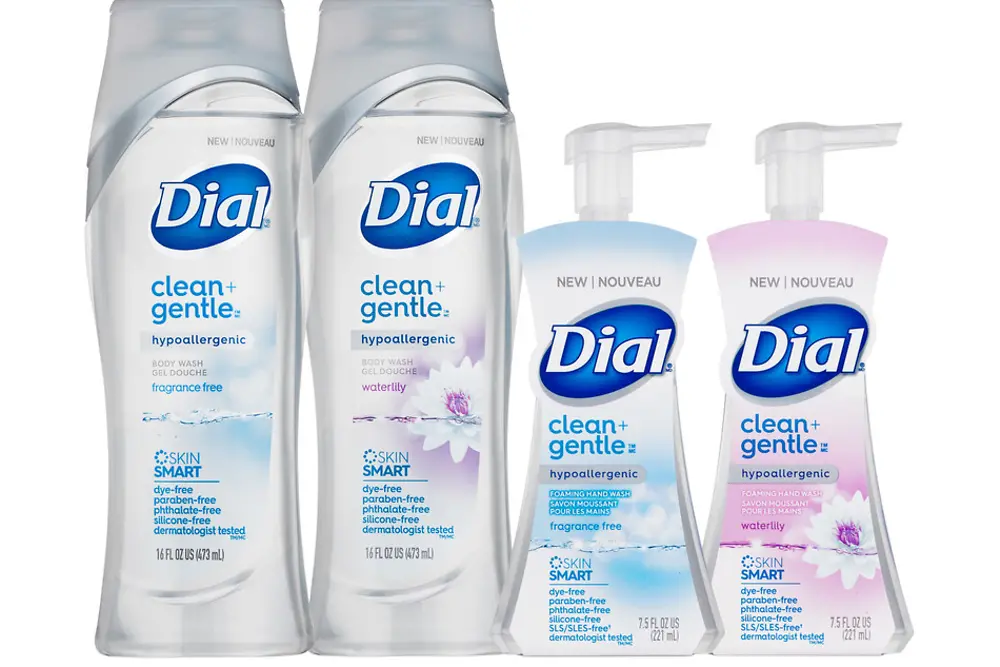 Dial Clean+Gentle products 