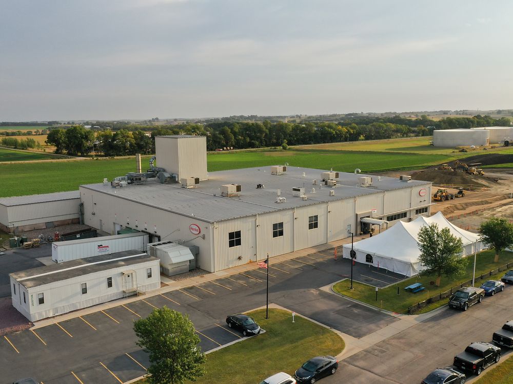 Aerial photo of Brandon facility