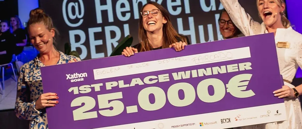This year’s winners at the Henkel business hackathon Xathon.