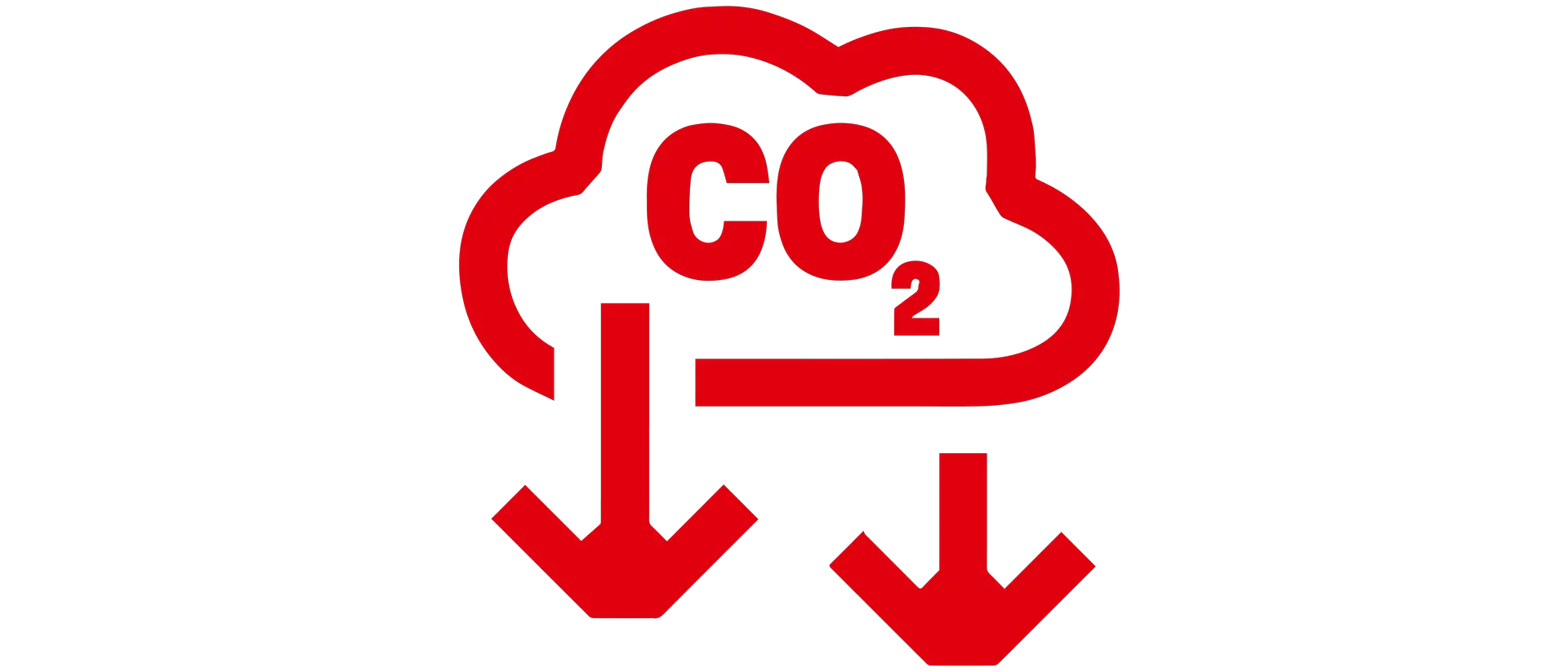 Icon for CO2 reduction.