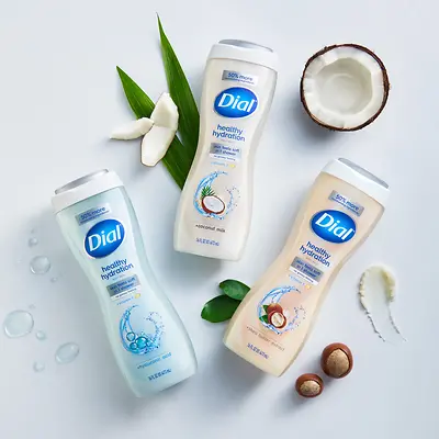 Dial shower gels