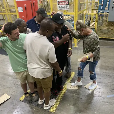 Employees in production