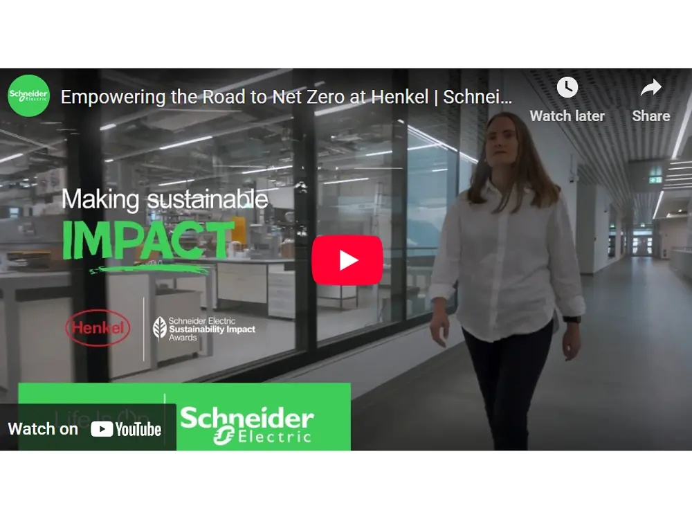 Henkel receives Schneider Electric Sustainability Impact Award