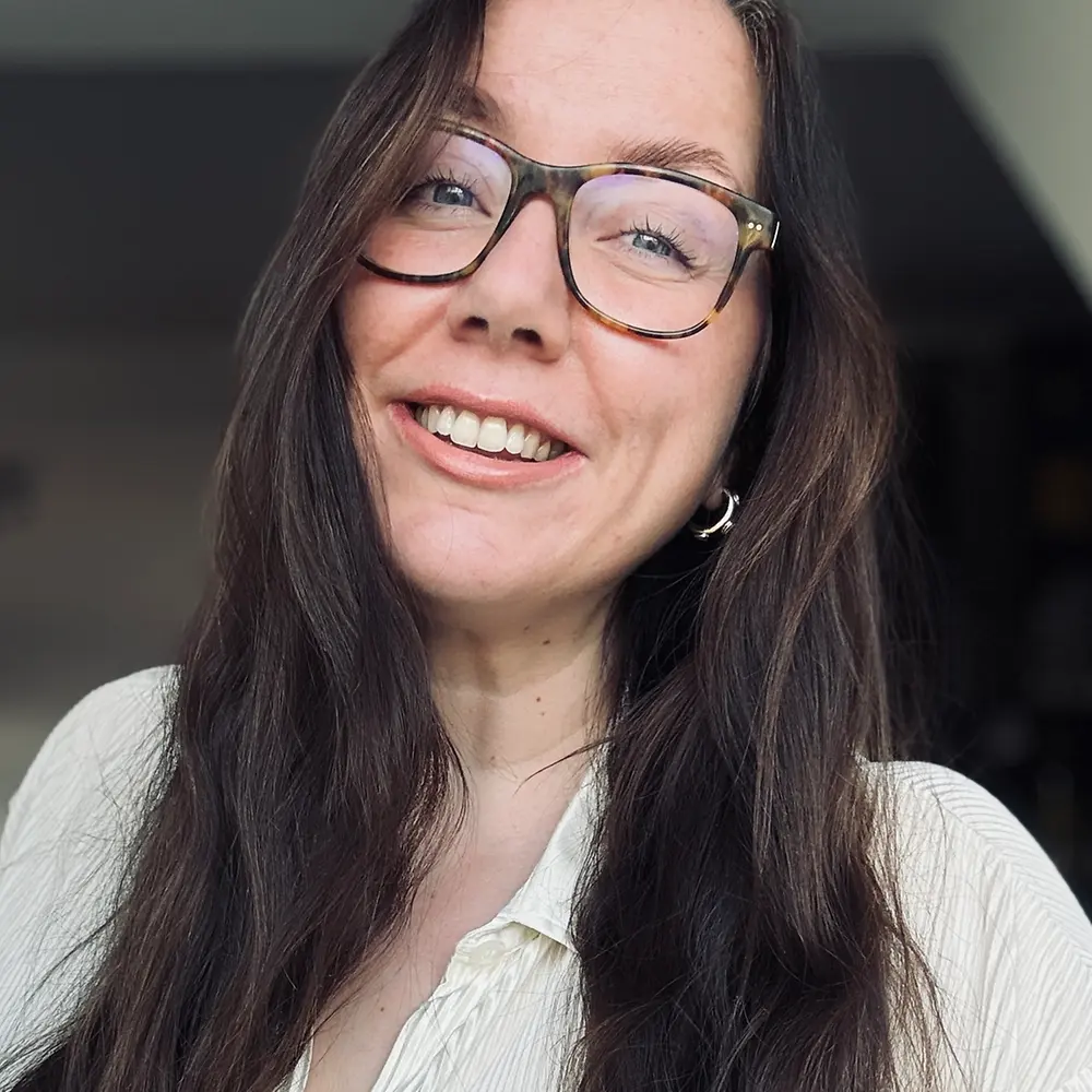 A portrait photo of Sarah Mielke, Corporate Communications Manager at Henkel 