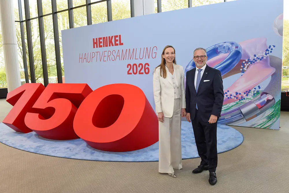 
Dr. Simone Bagel-Trah, Chairwoman of the Supervisory Board and Shareholders’ Committee of Henkel and Carsten Knobel, Chairman of the Henkel Management Board