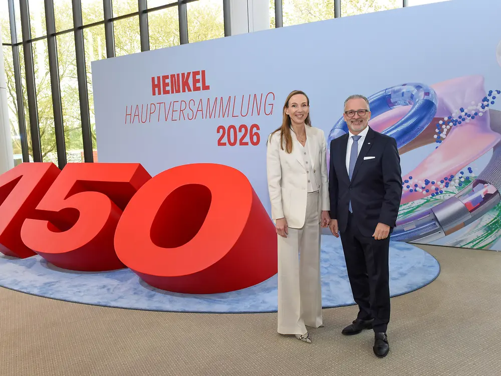 
Dr. Simone Bagel-Trah, Chairwoman of the Supervisory Board and Shareholders’ Committee of Henkel and Carsten Knobel, Chairman of the Henkel Management Board