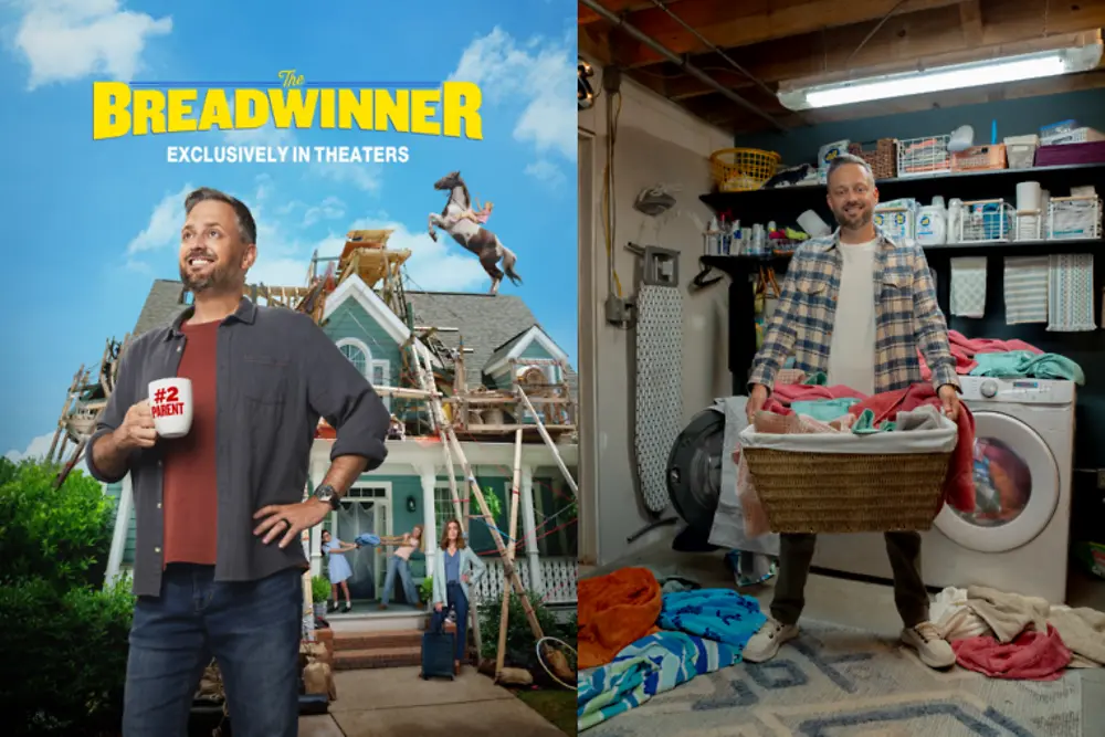 
In “The Breadwinner,” Nate Wilcox (Bargatze) takes on the laundry room with the help of all® free clear.