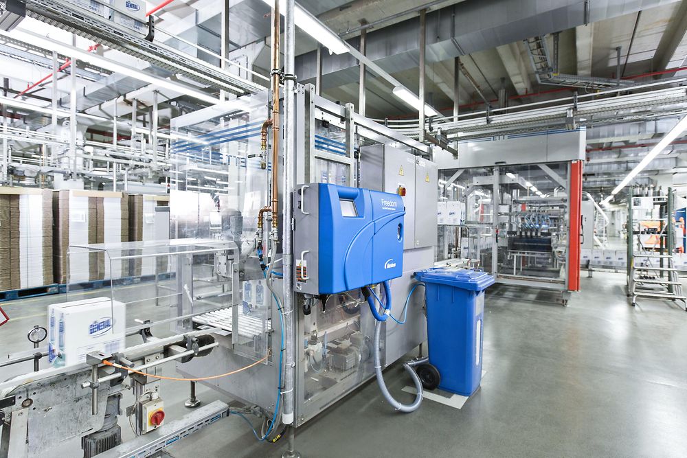 The Freedom™-system in the Henkel liquid laundry detergent production facility in Dusseldorf