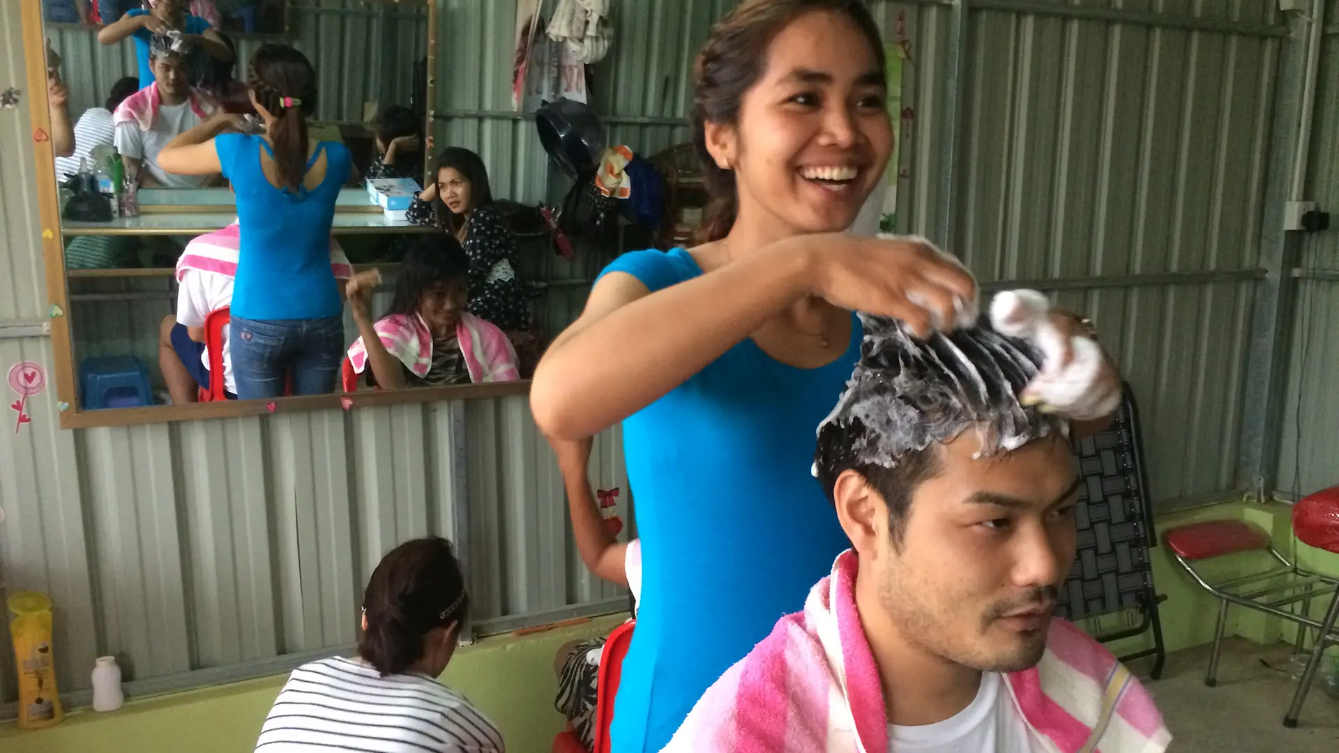 Kea used her talent and motivation and secured herself a job in a salon in Battambang, Cambodia.