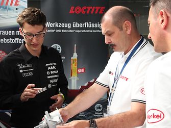 As part of their application, the student teams showed the jury how they used adhesives on parts of their racing vehicle.