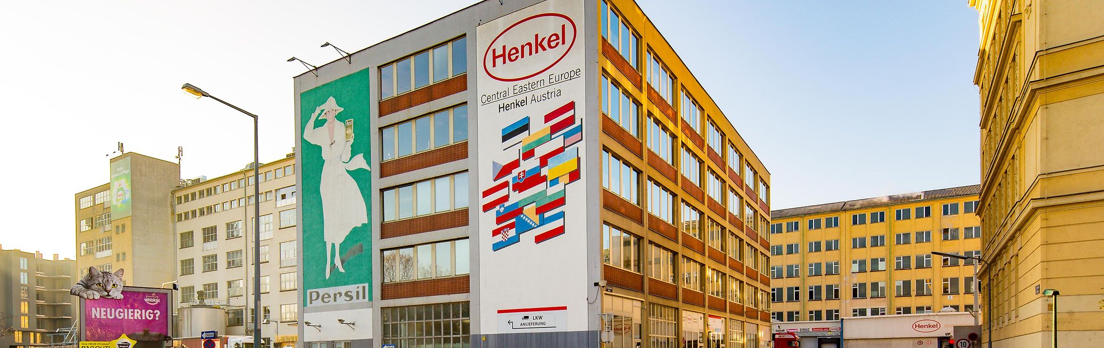 Das Henkel-Werk Wien im Jahr 2017, Ansicht: Erdberger Lände.