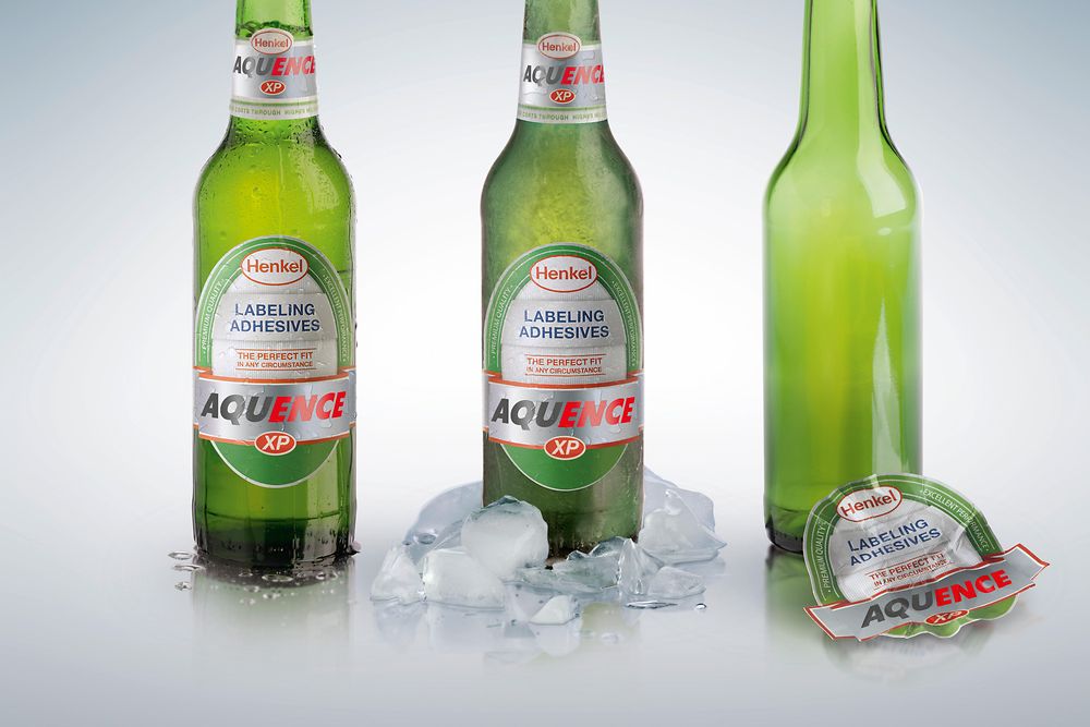 
AB InBev relies on Aquence XP adhesives from Henkel to label its Beck’s brand beer bottles.