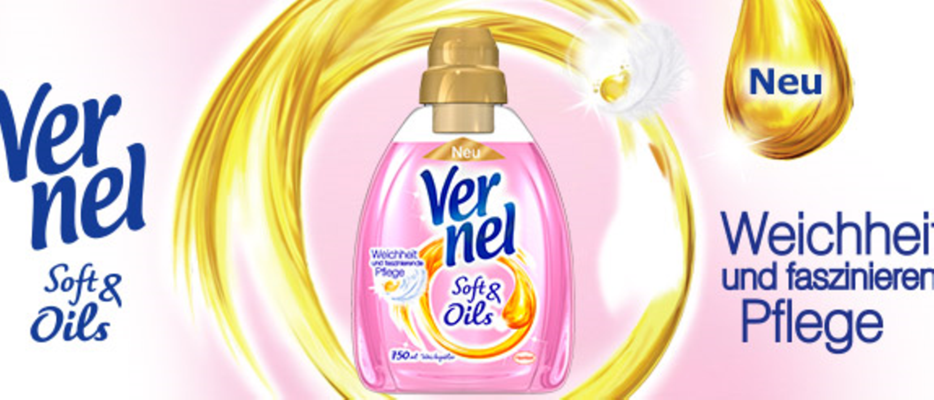 Vernel Soft & Oils Weichspüler für Weichheit und faszinierende Pflege