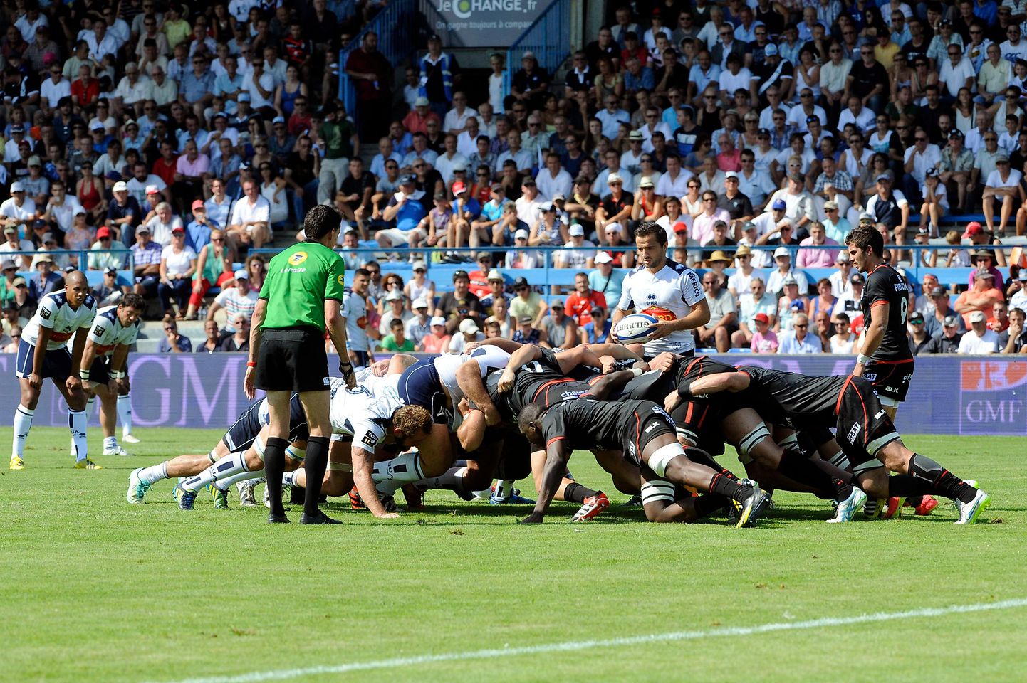 Rugby game: Agen versus Toulouse during the 2nd day of championship