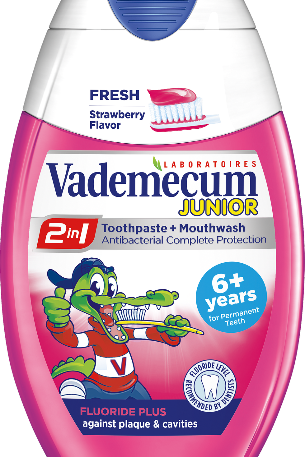 Zubná pasta Vademecum Junior 2 v 1 Jahoda, 75ml
