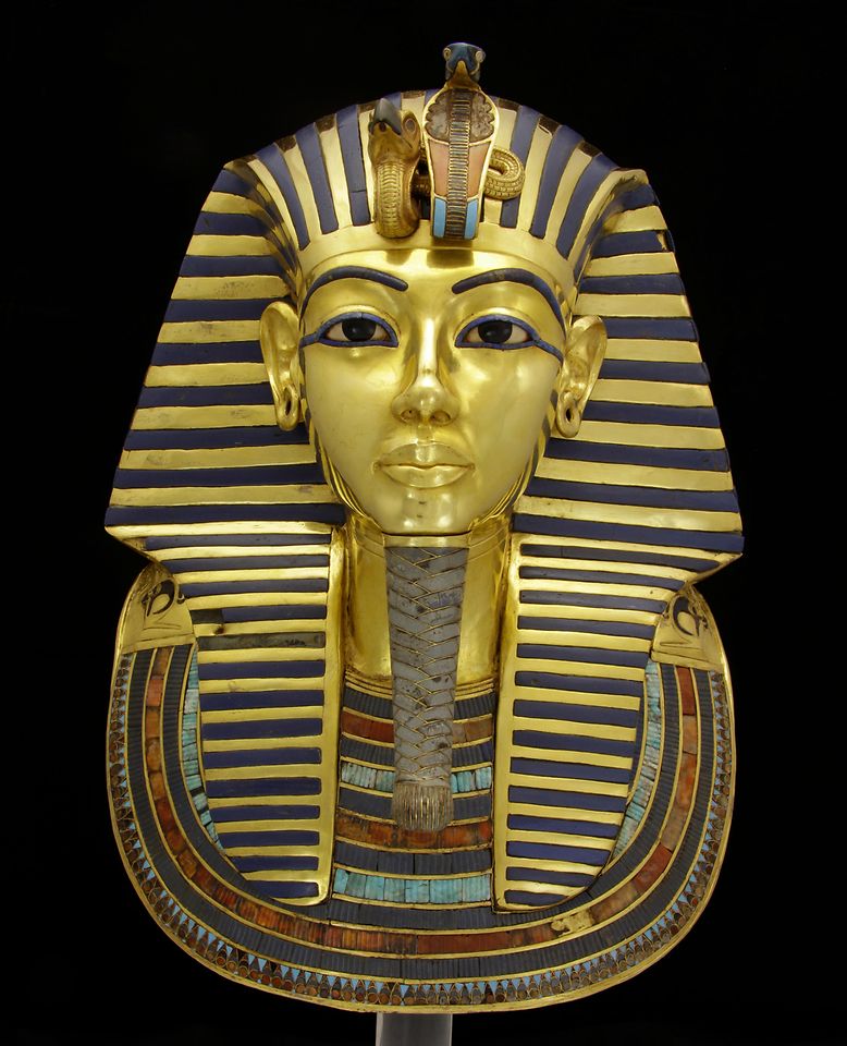Die restaurierte Totenmaske von Pharao Tutanchamun