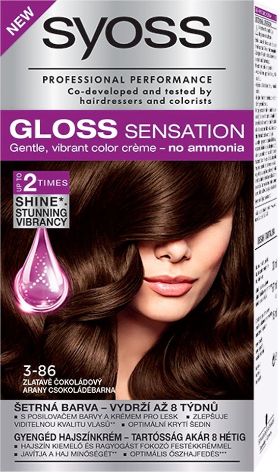 Farba na vlasy Syoss Gloss Sensation 3-86 Zlatá čokoláda
