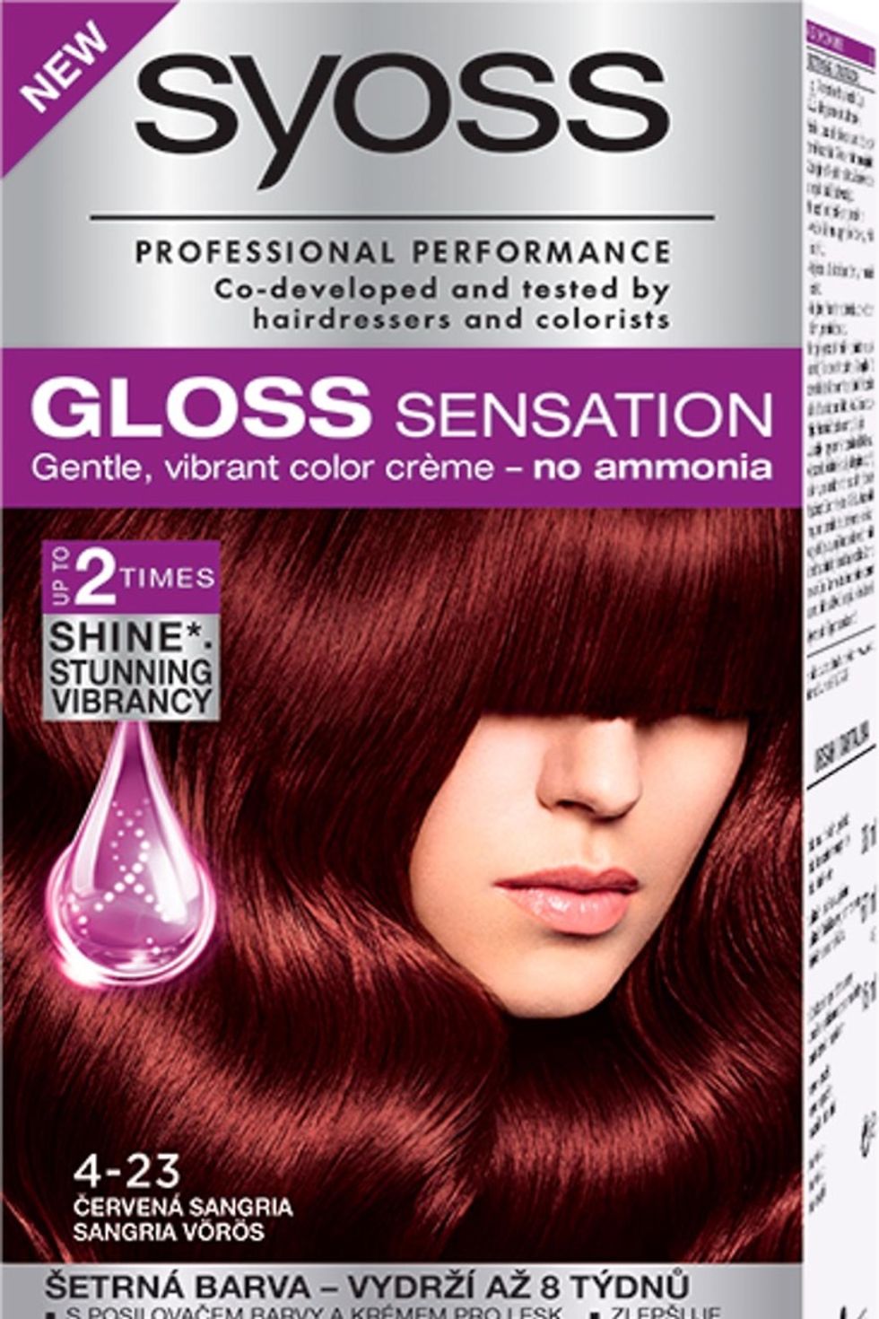 Farba na vlasy Syoss Gloss Sensation 4-23 Červená sangria