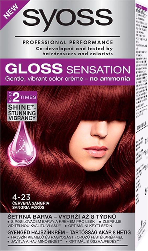 Farba na vlasy Syoss Gloss Sensation 4-23 Červená sangria