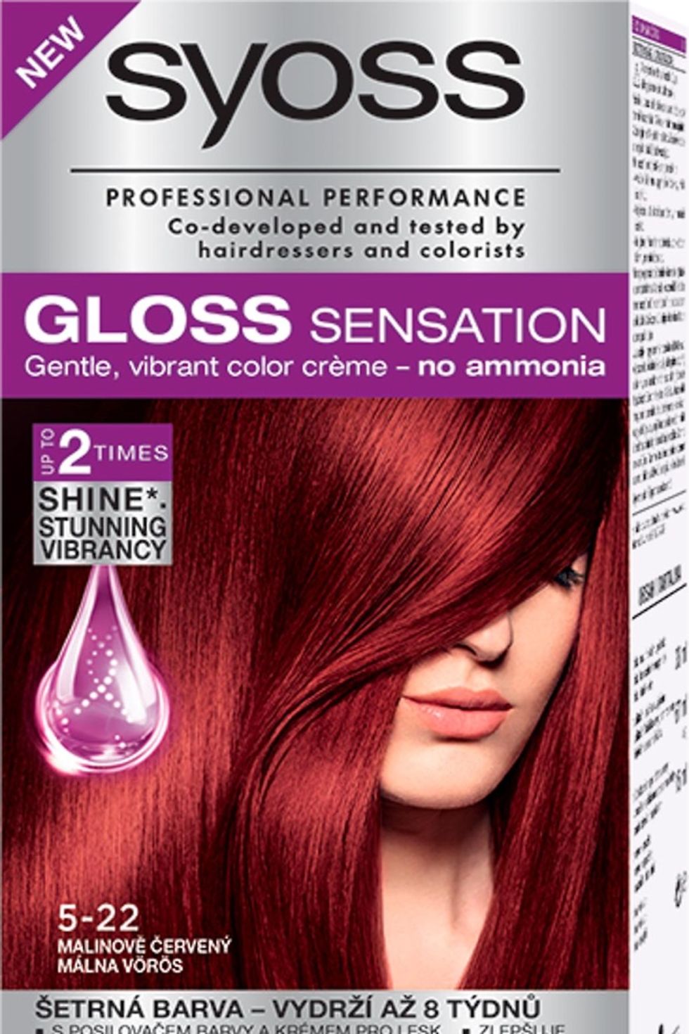 Farba na vlasy Syoss Gloss Sensation 5-22 Červená malina