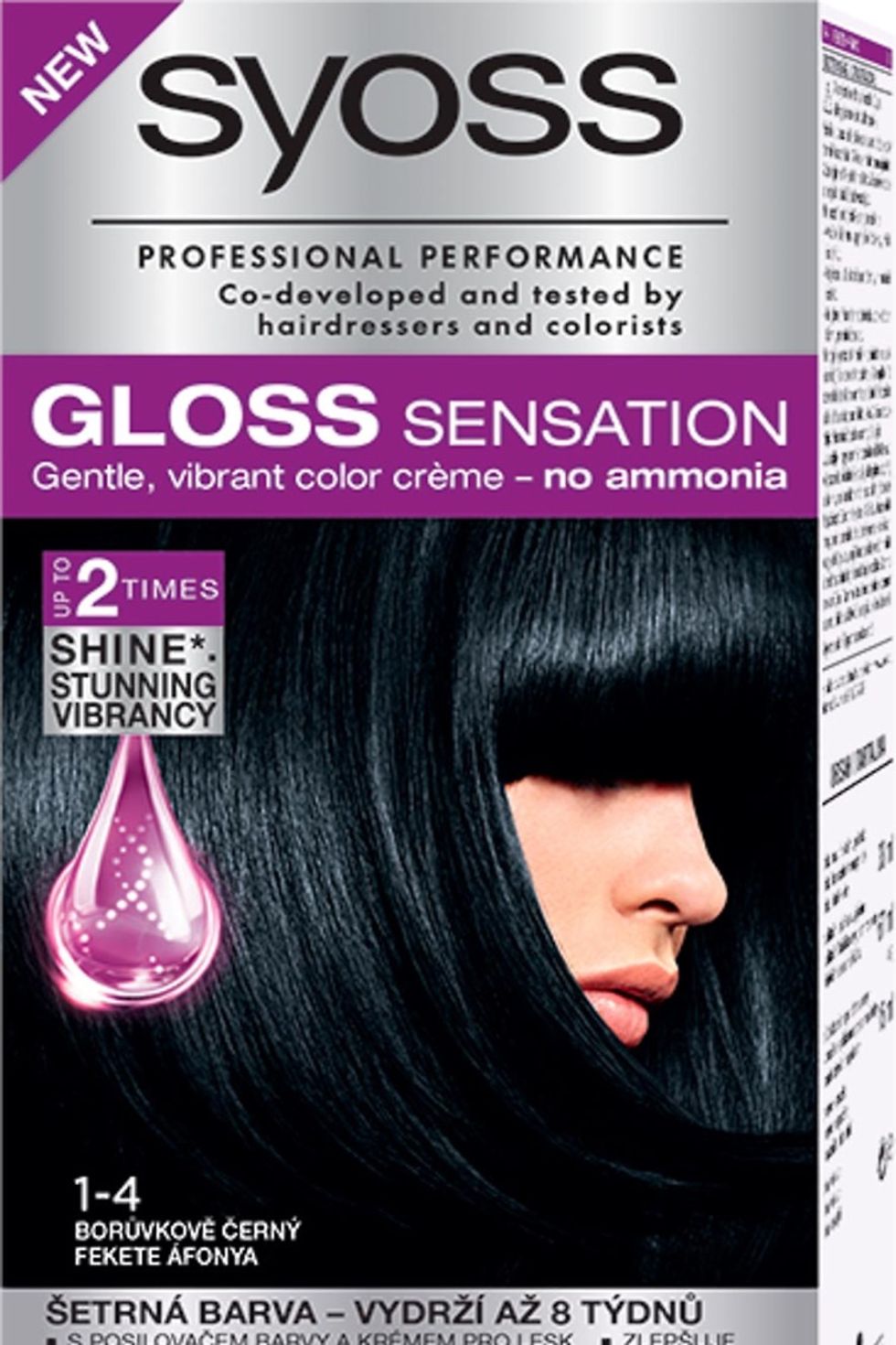 Farba na vlasy Syoss Gloss Sensation 1-4 Čierna čučuriedka
