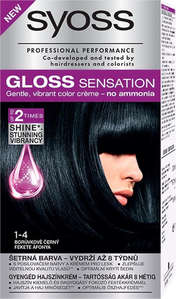 Farba na vlasy Syoss Gloss Sensation 1-4 Čierna čučuriedka