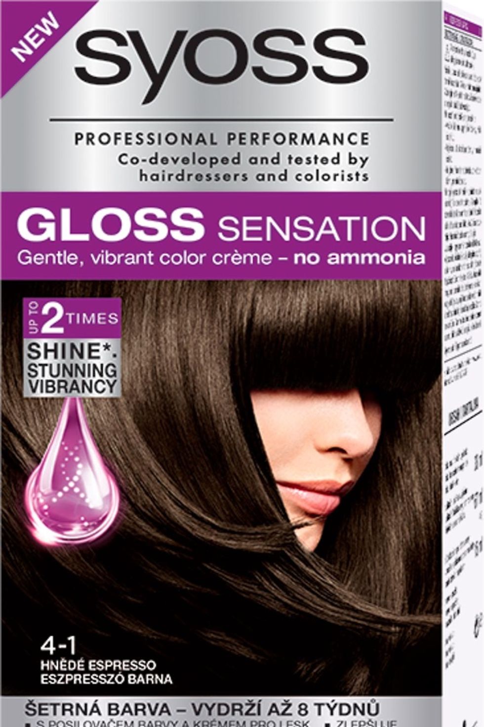 Farba na vlasy Syoss Gloss Sensation 4-1 Hnedé espresso