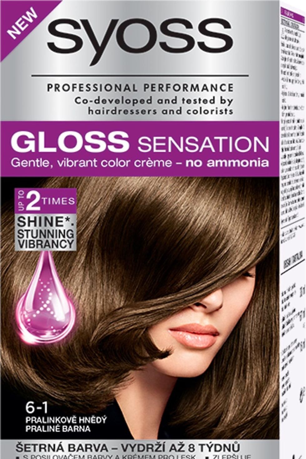 Farba na vlasy Syoss Gloss Sensation 6-1 Hnedá pralinka
