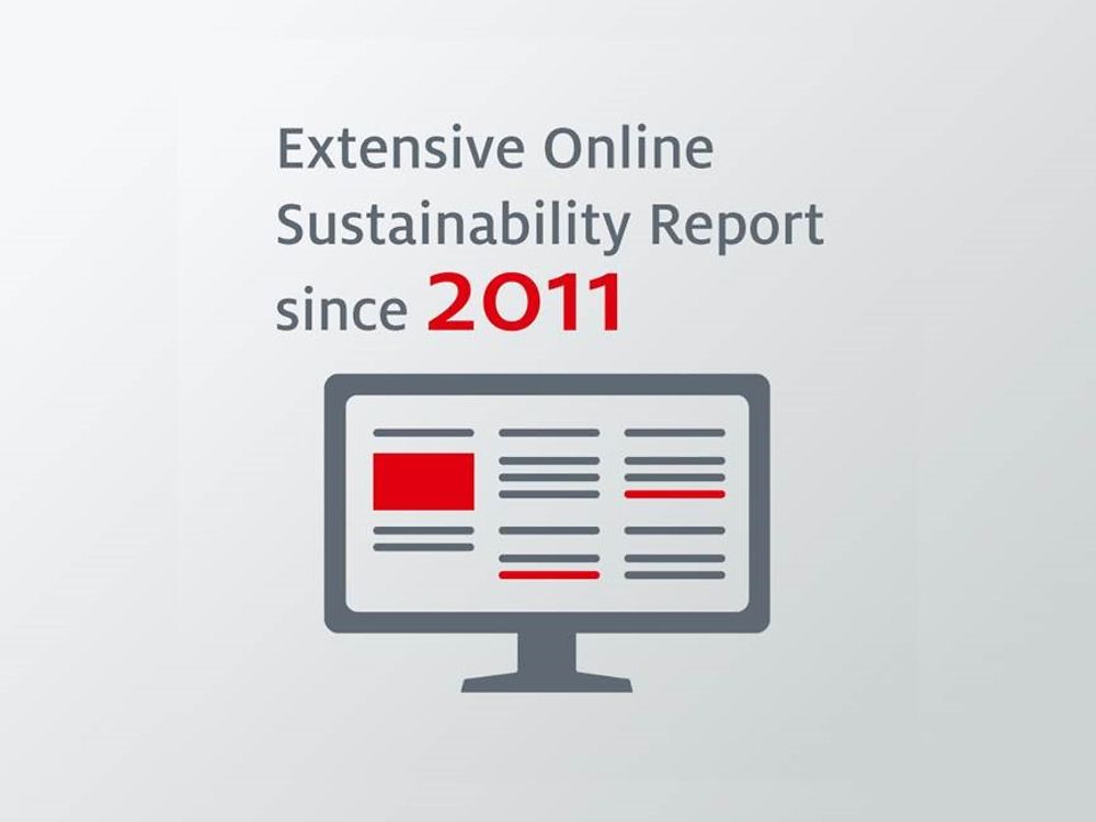 Sustainability Report online since 2011