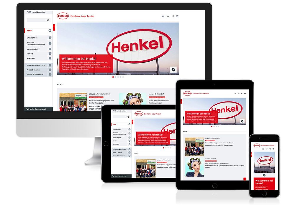 Henkel-Webseite