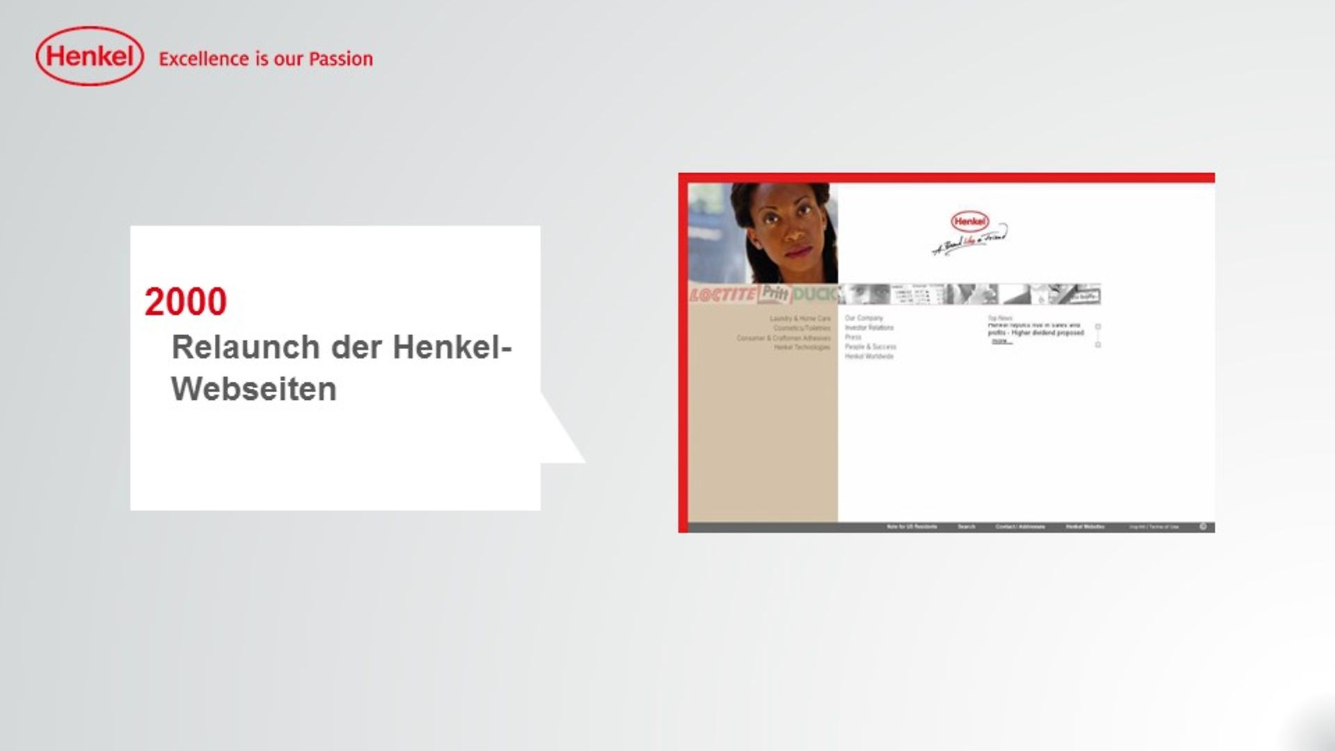 Henkel-Webseite 2000