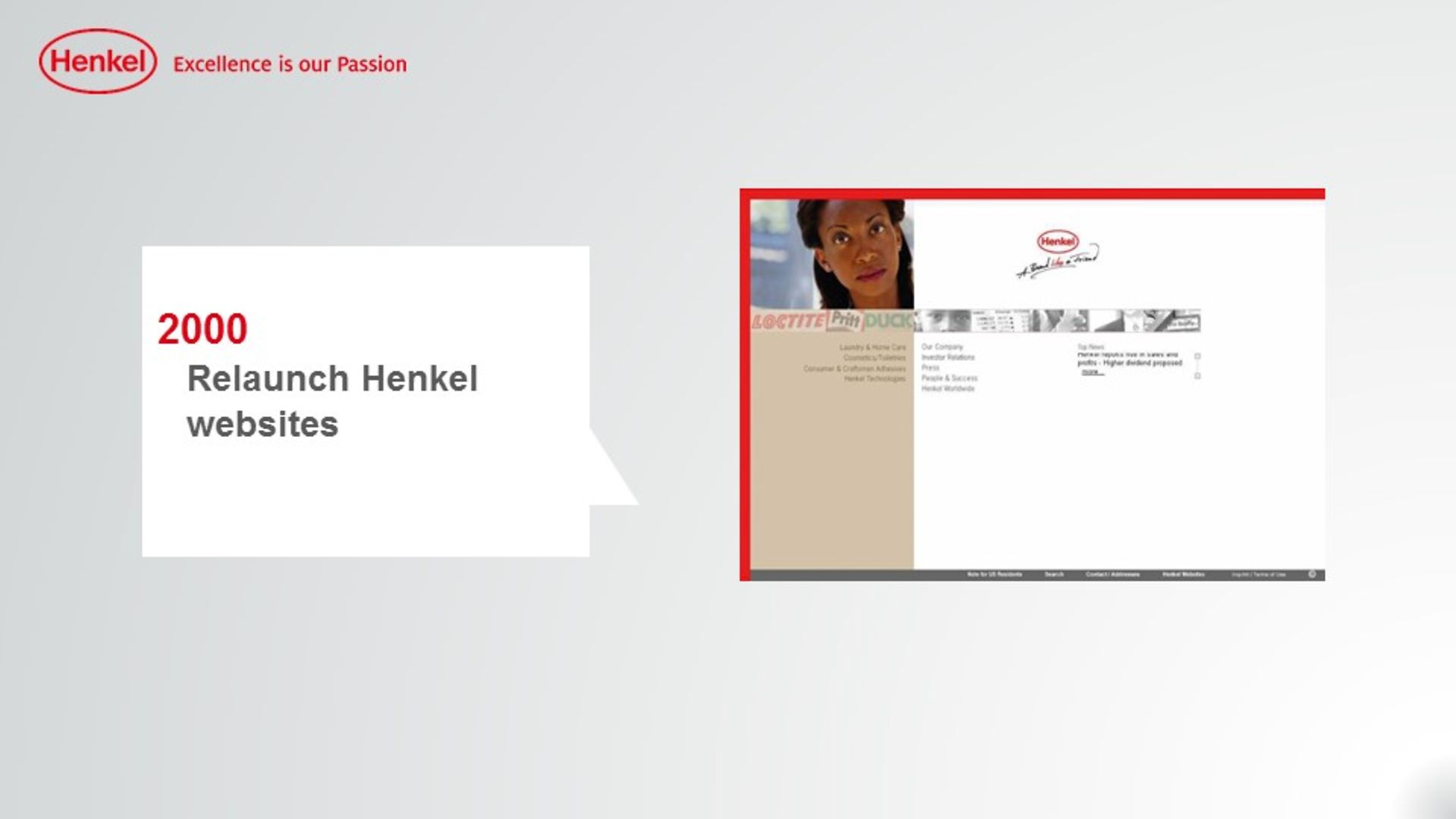 Henkel Website 2000