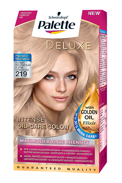 Palette Deluxe Metallic Blonde 219 Platinovo-perleťový blond