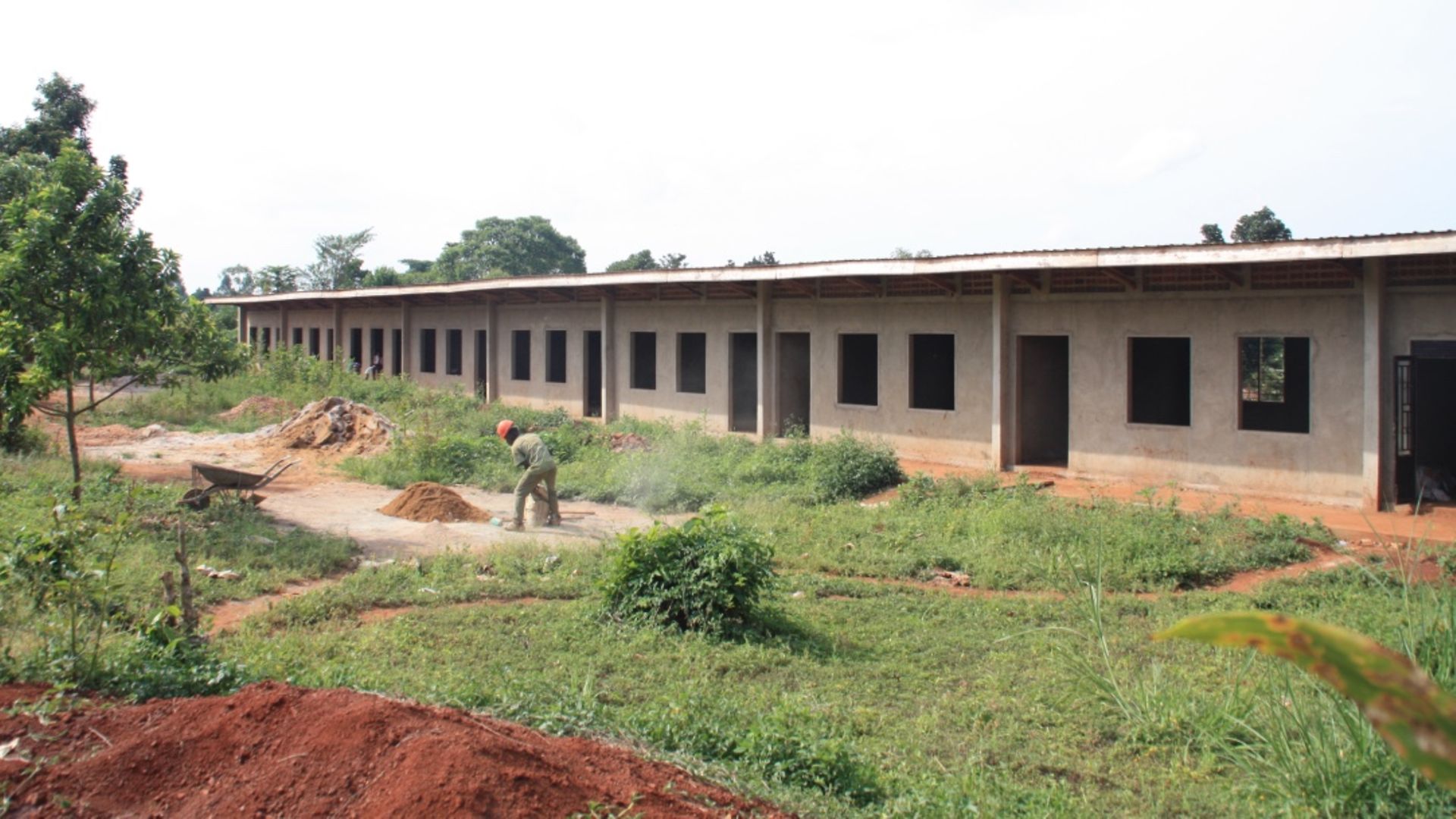The recently completed school building of the Mirembe Cottage of Streets Girls 
