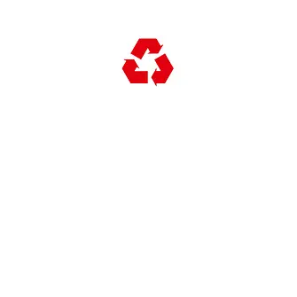 symbole rouge de recyclage