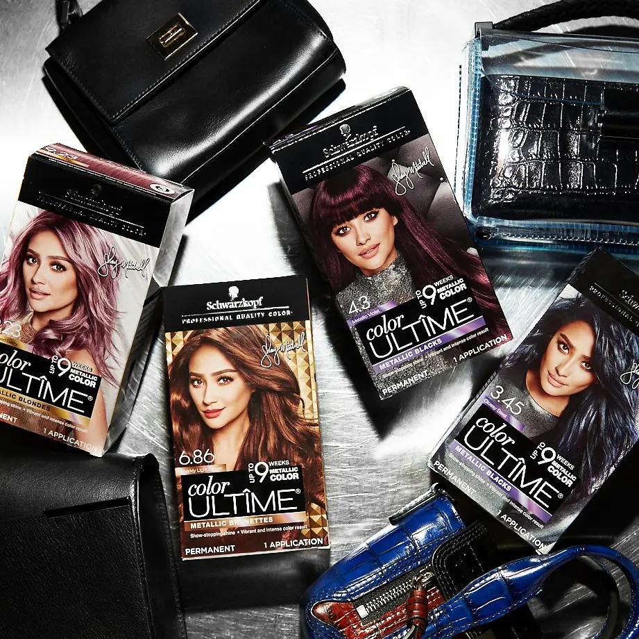 Color ULTÎME has partnered with actress, influencer and entrepreneur, Shay Mitchell, to create a line extension of four permanent metallic hair color shades