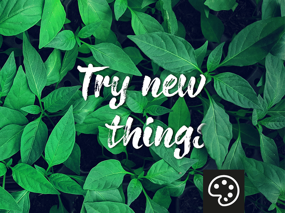 Try new things